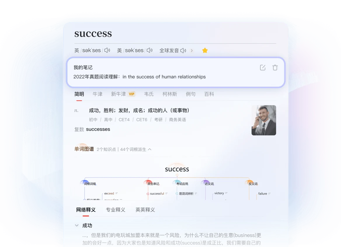 有道翻译桌面端功能界面，展示专业文献文档处理指南